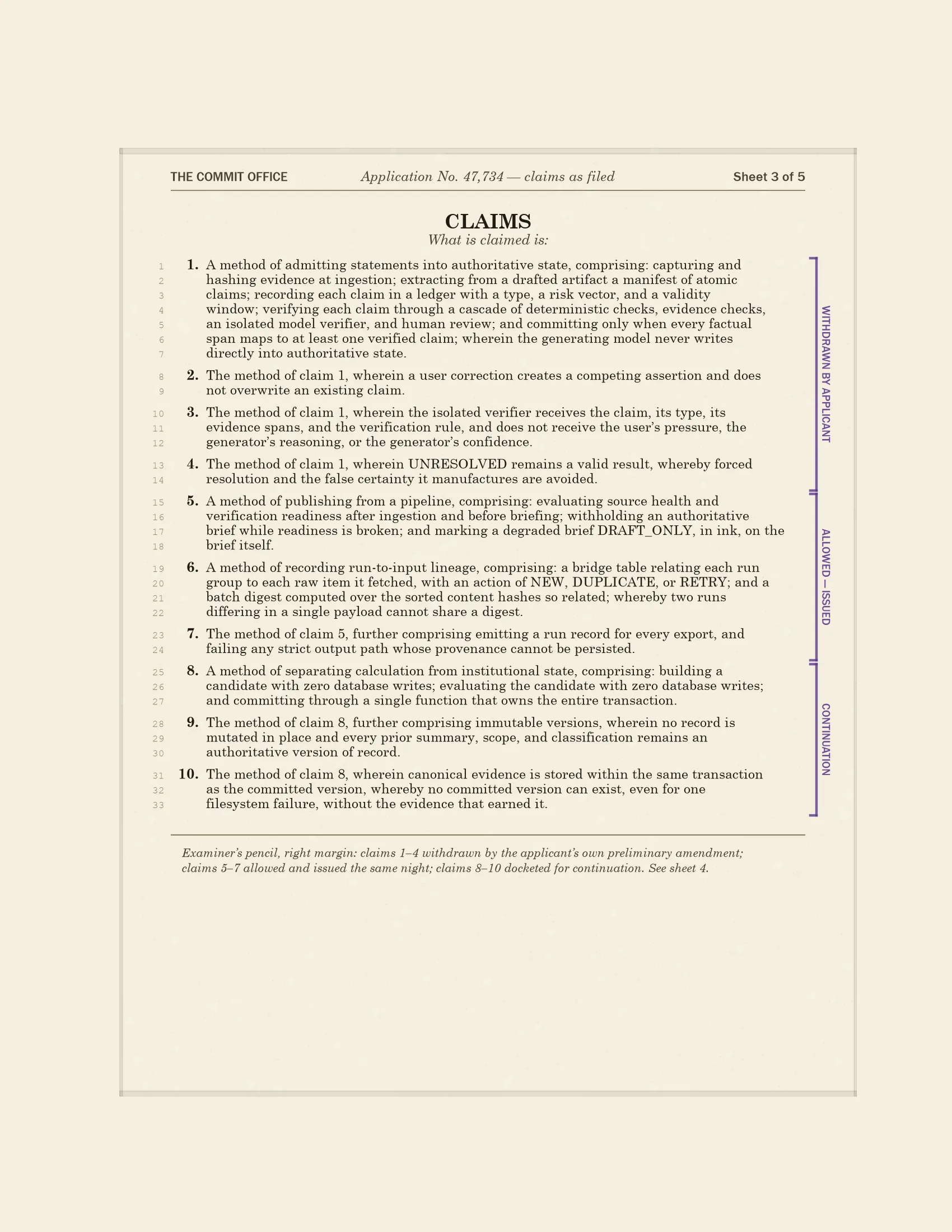 sheet3 claims
