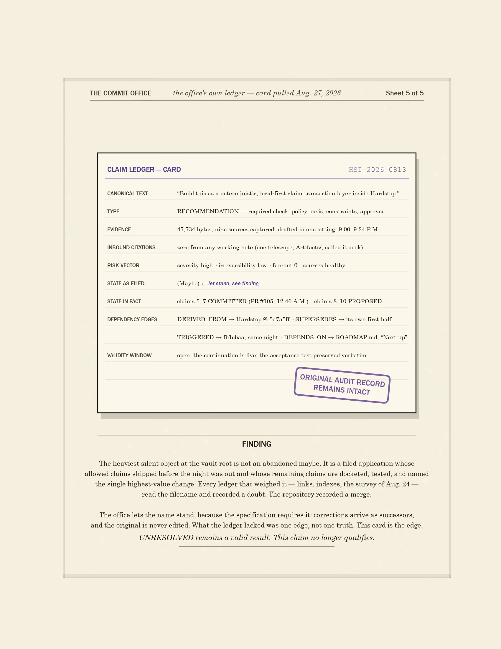 sheet5 register card